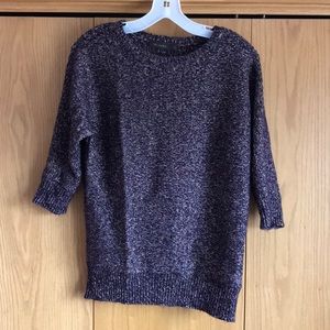 Purple Sweater with 3/4 sleeve